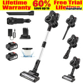 Cordless 6-in-1 Vacuum Cleaner 15000Pa Stick Handheld HEPA Filter Lightweight Pet Hair Cleaner for Home & Car