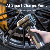 Portable Tire Inflator 150PSI – Digital Air Compressor with TYPE-C 6000mAh Battery & Light for Cars & Motorcycles