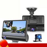 Dual Front & Rear Dash Cam 1080P with 4'' Screen, Night Vision, Car Camera Recorder, 32GB