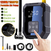150PSI Portable Air Compressor Pump with LED Light, Digital Display & USB Charging – Compact Wireless Inflator