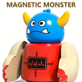 33/35-Piece Magnetic Monster Robot Building Toy Set – STEM Educational Game for Kids 3+