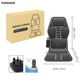 YUNSHAN Massage Seat Cushion with Heat, Full Body Vibration Massager for Back, Waist & Legs – UK Plug