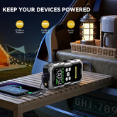 UltraPower 7000A Car Jump Starter – Cordless Tire Inflator, Power Bank & LED Flashlight with Smart Cables