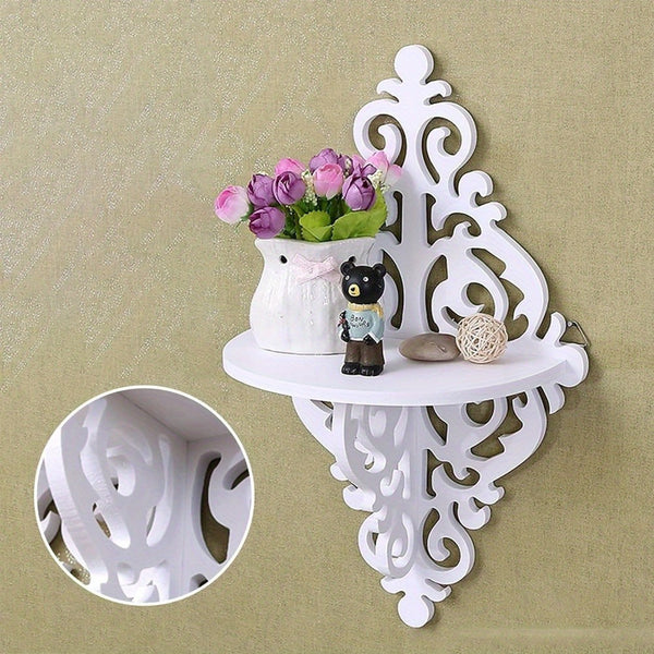 2pcs Floating Wall Shelves, Corner Storage & Display Shelves for Living Room, Bedroom, Office, Kitchen