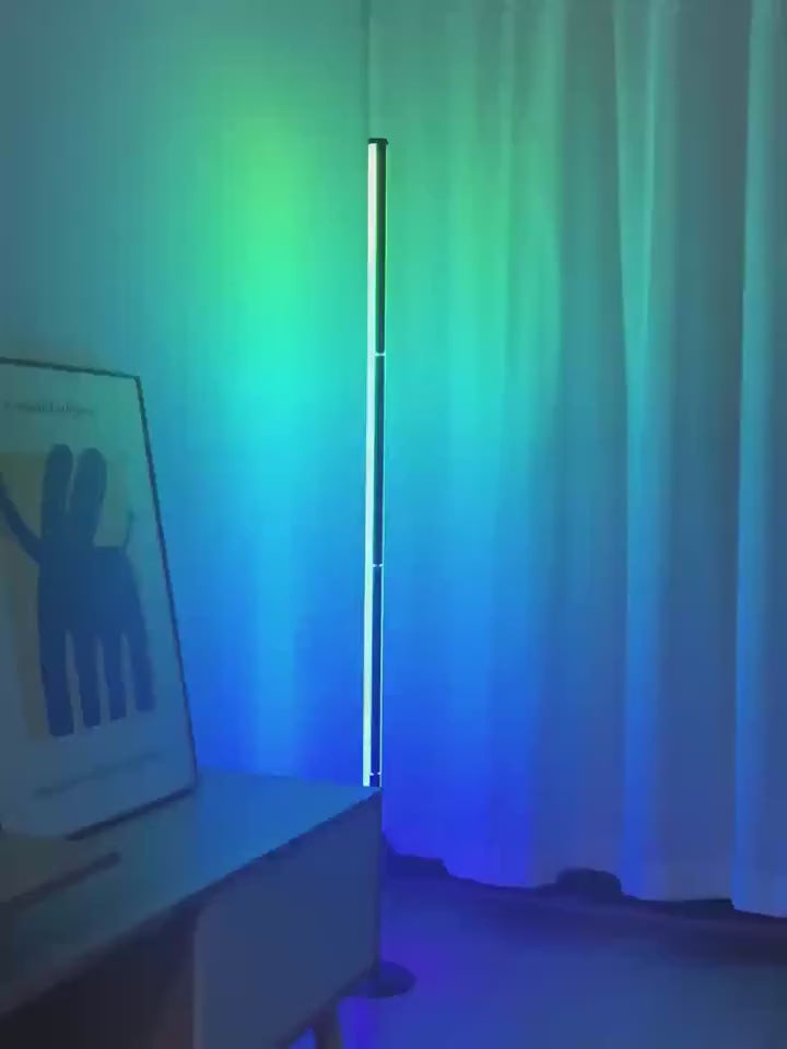 Remote-Controlled Tuya Smart Standing Floor Lamp – RGB LED Light for Bedroom & Living Room